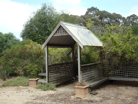 old pergola in the country side