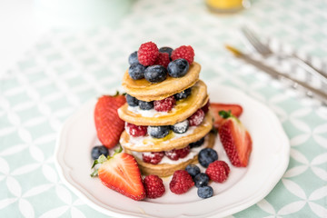 Pancakes with berries 