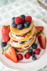 Pancakes with berries 