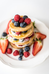 Pancakes with berries 