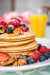 Pancakes with berries 