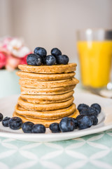 Pancakes with berries 