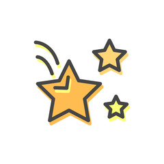 Stars Several Christmas Icons Vector Illustration