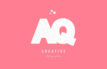Design of alphabet letter logo aq a q combination