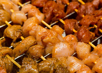 cooking kebab way of cooking meat seasonings salt pepper spicy marinade