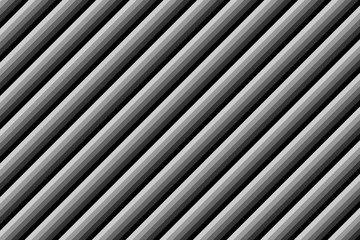 Obraz premium parallel diagonal gray lines with black faces effect of metal ribbed background