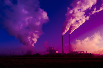Obraz premium Kohlekraftwerk in Heilbronn