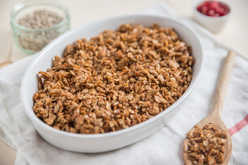 Selbstgemachte Müsli Mischung 