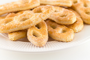 Cookies. Ginger cookies on white background
