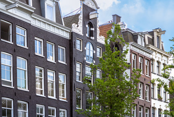 Traditional old buildings in Amsterdam