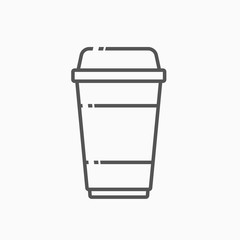 Coffee cup quick takeout vector illustration