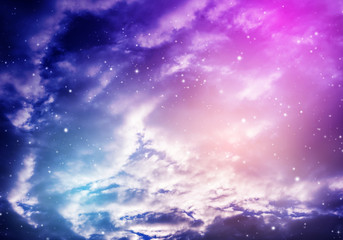 Night sky with stars.