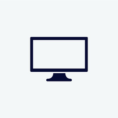 monitor icon, vector illustration