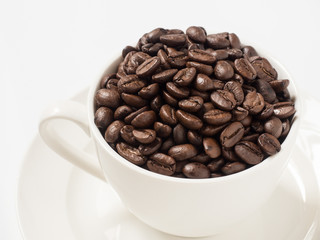 coffee on white background