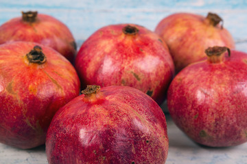 Fototapeta na wymiar Red juice pomegranate