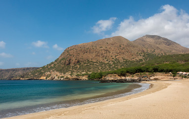 Leerer Strand von Tarrafal