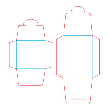 Design box, template for condoms. Vector stamp