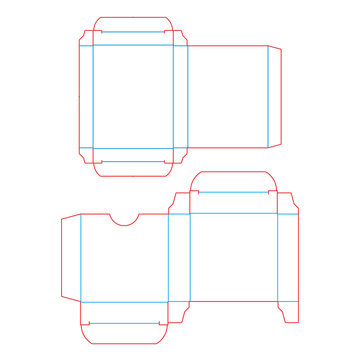Design box, template for condoms. Vector stamp