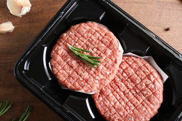 burger cutlet from beef