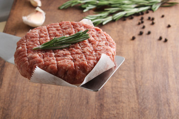 burger cutlet from beef