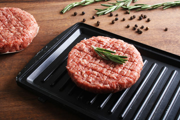 burger cutlet from beef