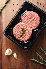 burger cutlet from beef