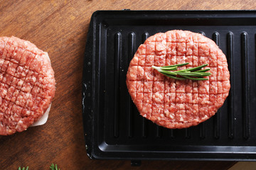 burger cutlet from beef