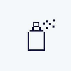 aerosol icon, vector illustration