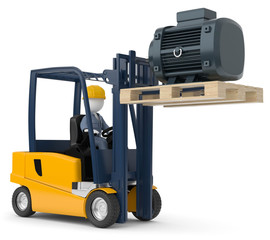 Gabelstapler mit Aggregrat 