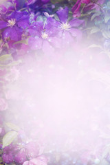 floral background with bokeh