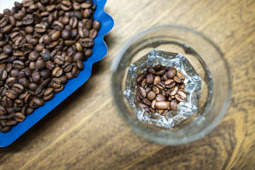 Professional coffee cupping, coffee tasting