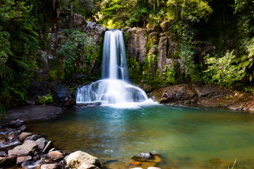 New Zealand Waiau tropic waterfall Coromandel  Peninsula