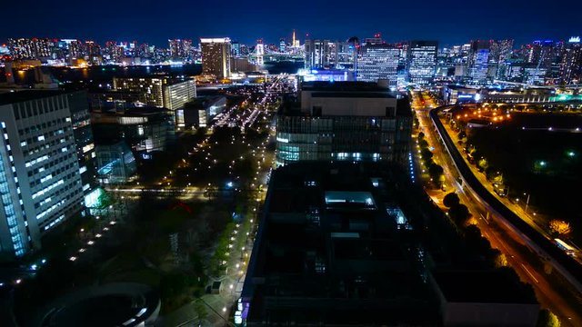 東京夜景　タイムラプス