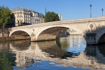 Louis Philippe bridge over Seine river in Paris, France.