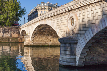 Louis Philippe bridge over Seine river in Paris, France.