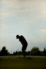 Golf Player Contrejour