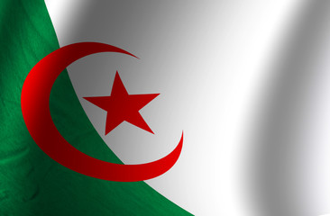 Authentic Algeria flag