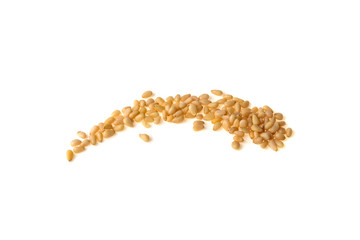 Obraz premium pine nuts isolated on white background