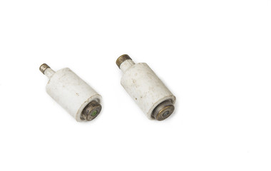 Old type fuses diazed used to protect installation for electrical overload.