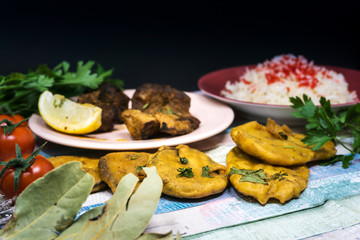 Indian food chicken Tikka Grill Flavor
