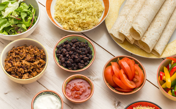 Ingredients To Make Mexican Burritos