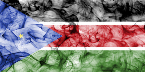 South Sudan smoke flag