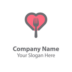 Love food logo design, food logo design