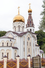 The Church of St. Nicholas in village of Solnechnaya Polyana. Side view.