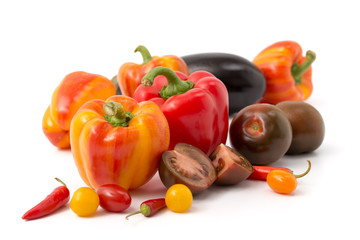 Paprika, Tomaten, Aubergine