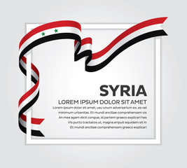 Syria flag background