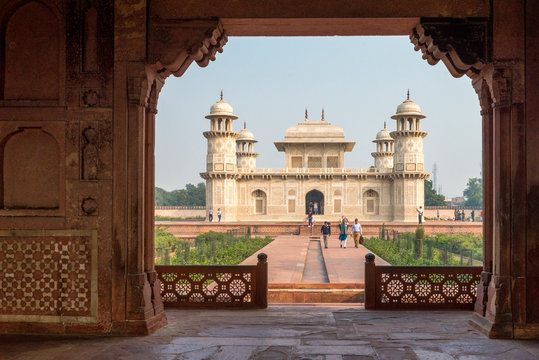 Tomb of I'timād-ud-Daulah in Agra, India