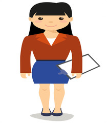 Woman working in the office