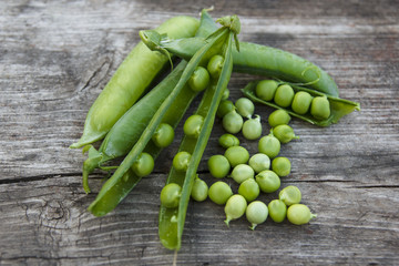 green pease from the garden