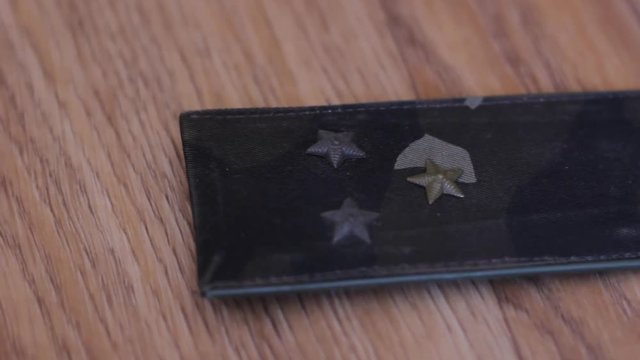 Military shoulder straps of the senior lieutenant